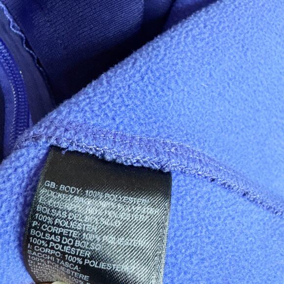 The North Face Jacket Krestwood Ribbed Purple Full Zip Fleece Womens Small - Picture 6 of 6